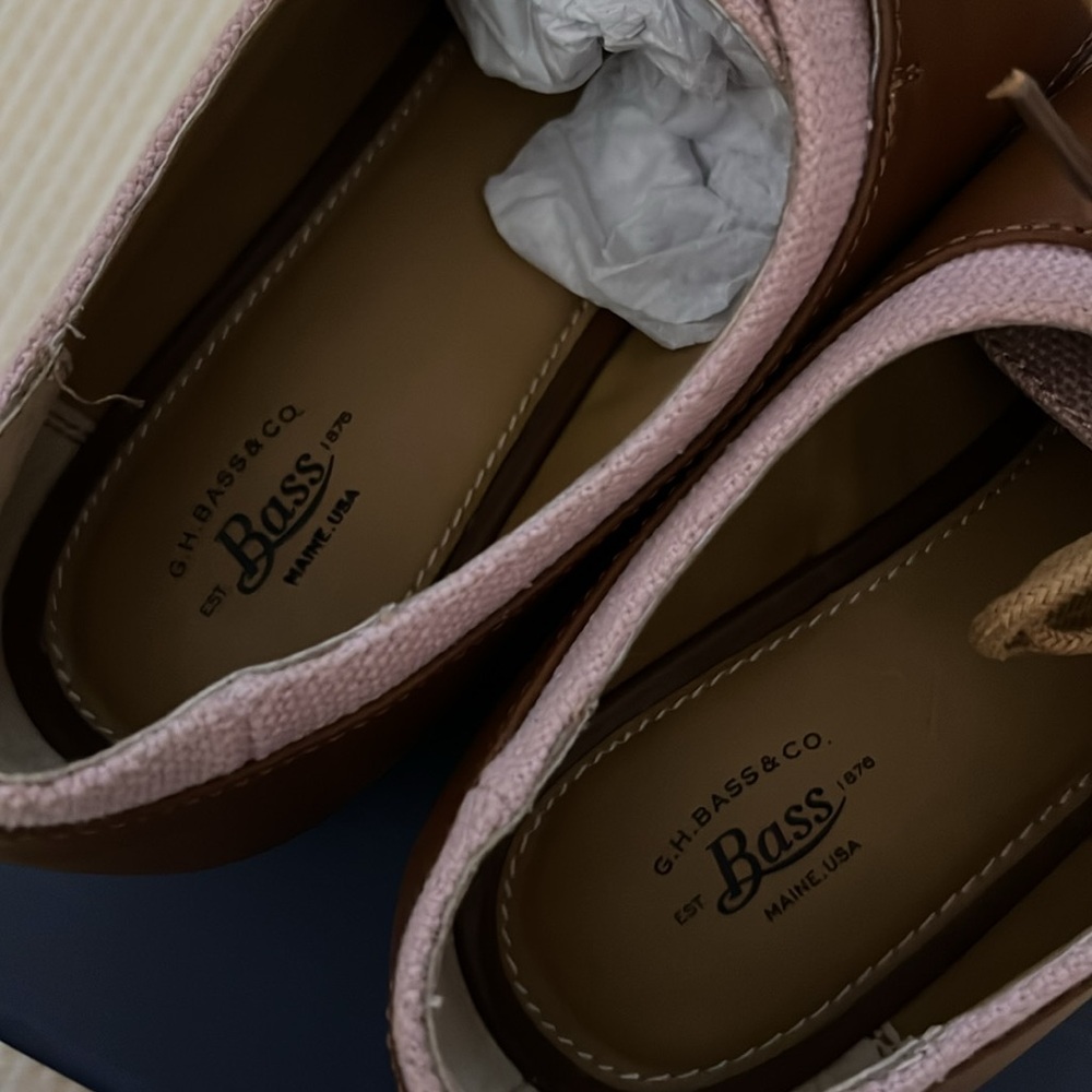 G.H. Bass & Co. Women's Dixie Blush Oxford Shoes, NWOT, Size 9.5 - Picture 5 of 8